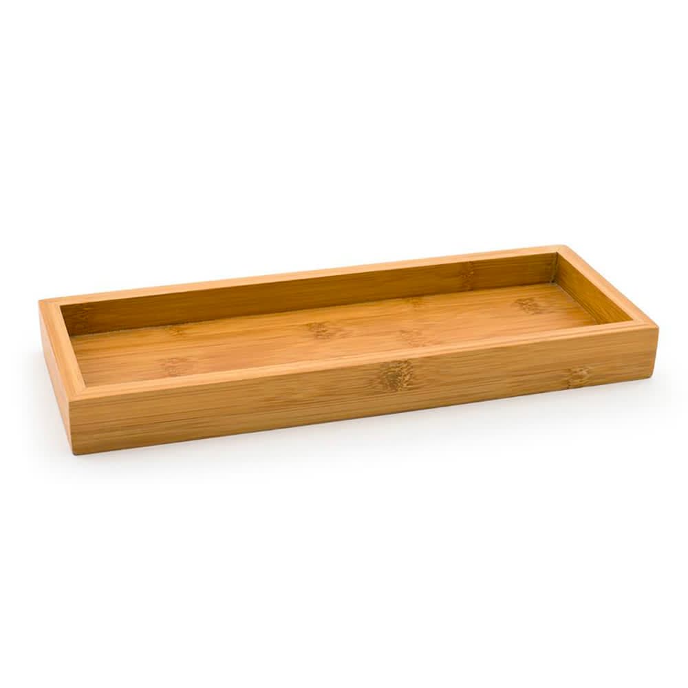 Front of the House Rectangular Serving Tray - 11 3/4" x 4 1/4" x 1 1/4", Bamboo (RTR006BBB12)