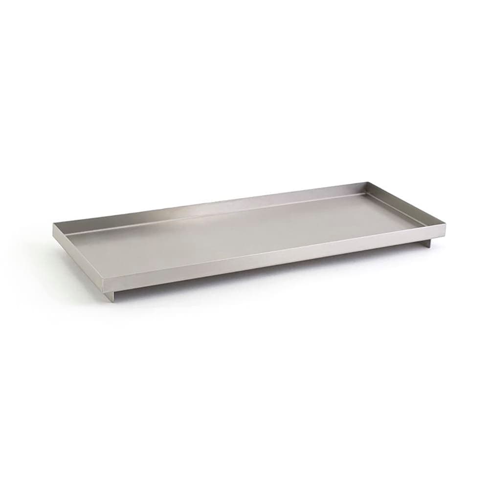 Front of the House Rectangular Tokyo Tray - 12 1/4" x 4 3/4", Stainless Steel (RTR014BSS12)