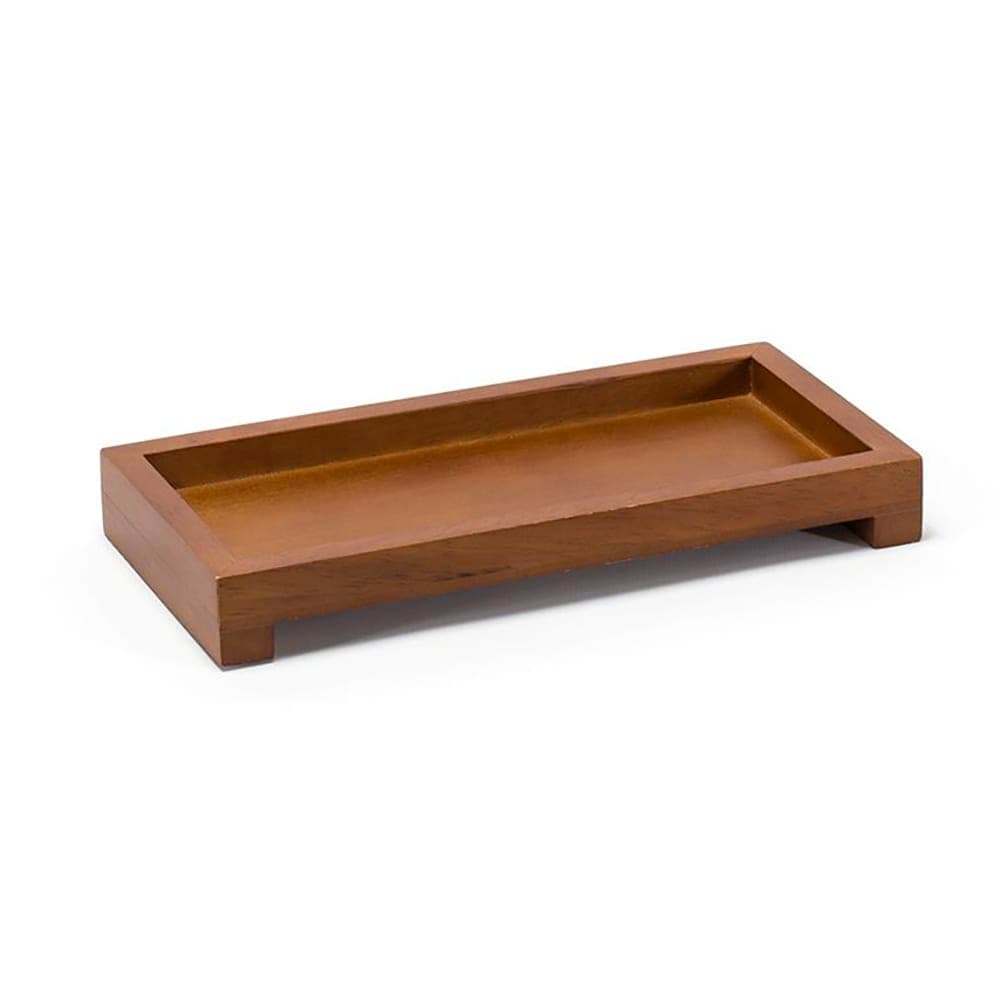 Front of the House Rectangular Serving Tray - 8" x 4" x 1", Rubberwood (RTR029RUW22)
