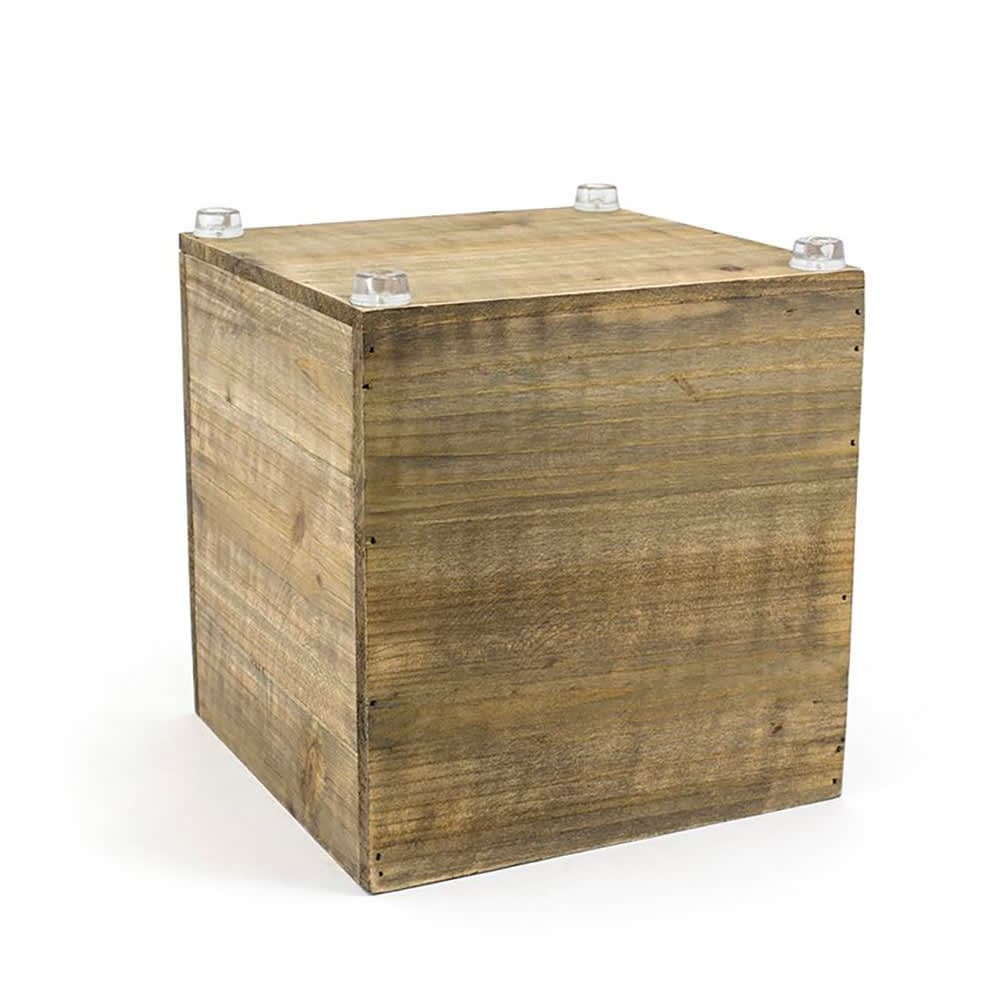 Front of the House 8 1/4" Square Rustic Wood™ Display Riser - Wood, Natural (RWA013NAW20)