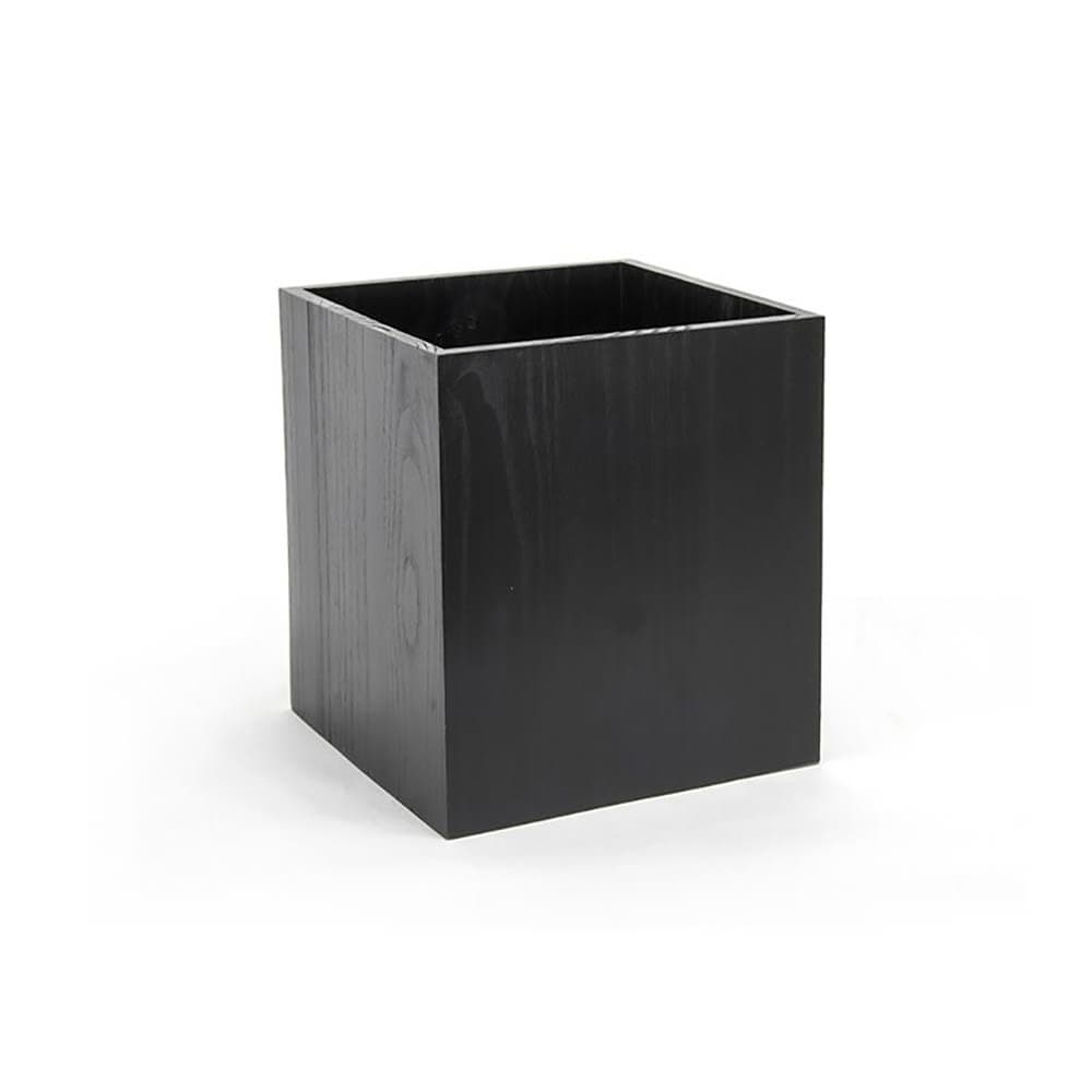 Front of the House 8" Square Tribeca Display Riser - Bamboo, Black (RWA016BKW10)