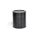 Front of the House 8" Round Tokyo Display Riser - Stainless Steel, Matte Black (RWA024BKS21) thumbnail 2