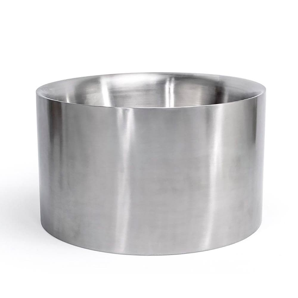 Front of the House 4 gal Round Cooling Tub - 15 1/2"D x 9"H, Stainless Steel (SIB001BSS28)