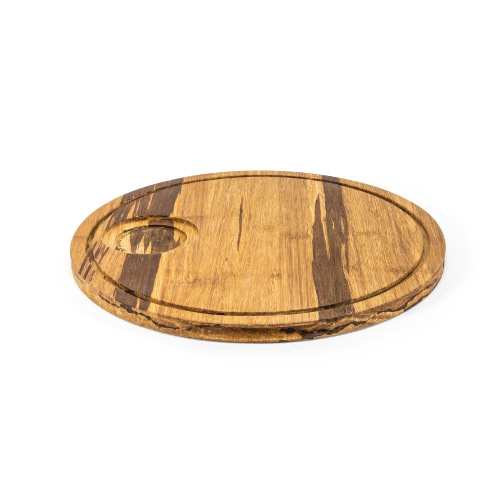 Front of the House 12" Round Rustic Chic™ Cutting Board, Bamboo (SPT054MUB21)