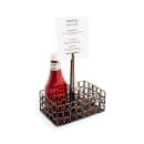 Front of the House 4 Compartment Rectangular Condiment Caddy - Iron, Copper (TCS011GOI22) thumbnail 2