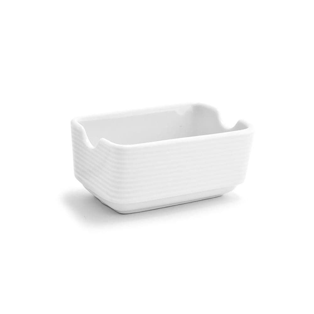 Front of the House Rectangular Sugar Caddy - Porcelain, White (TSP008WHP23)