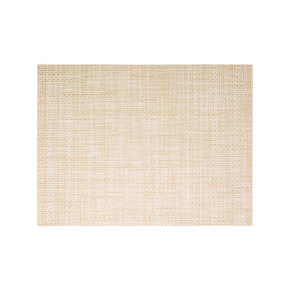 Front of the House Rectangular Metroweave® Woven Vinyl Placemat - 16" x 12", Natural (XPM047NAV83)