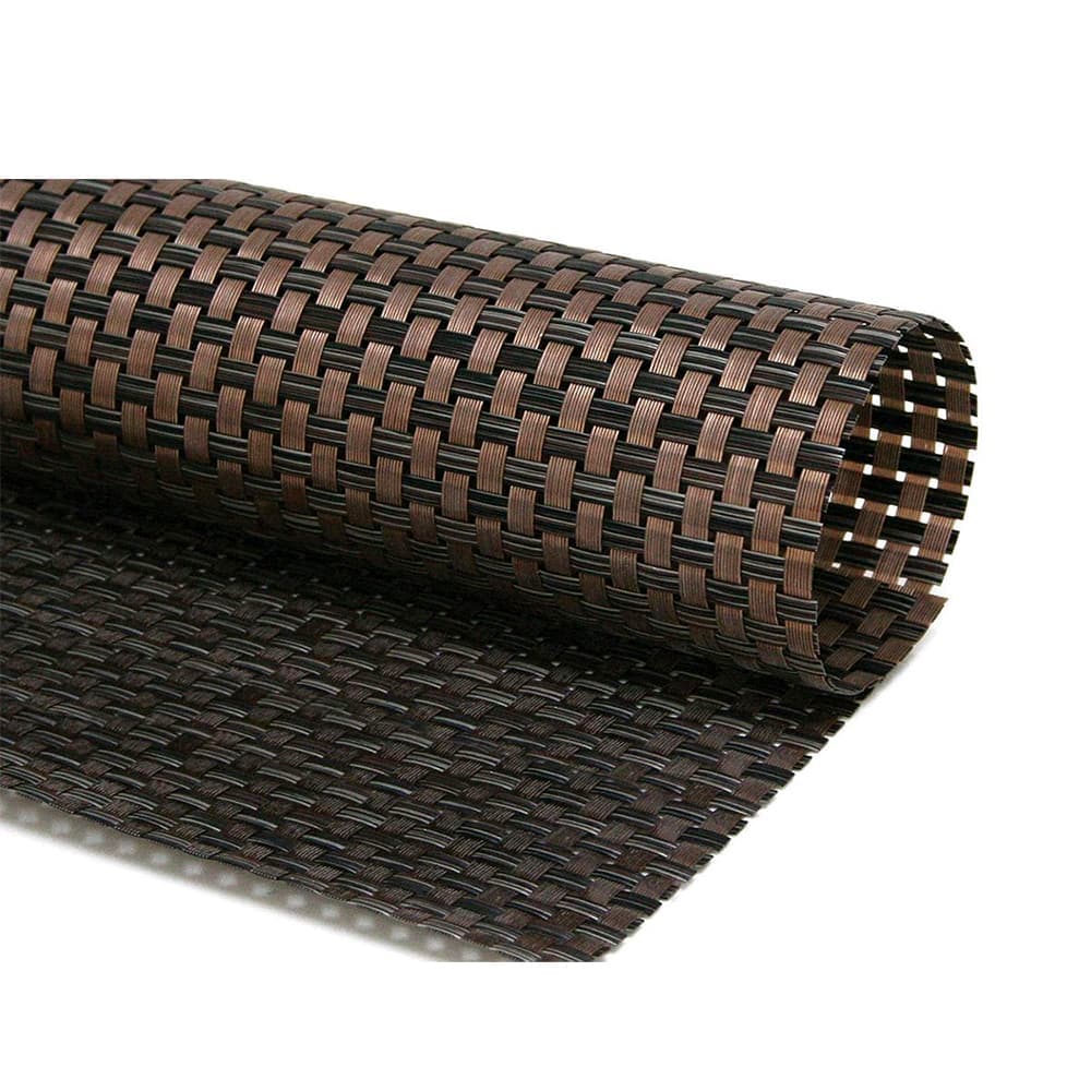 Front of the House Square Metroweave® Woven Vinyl Placemat - 14" x 13", Copper (XPM054COV83)