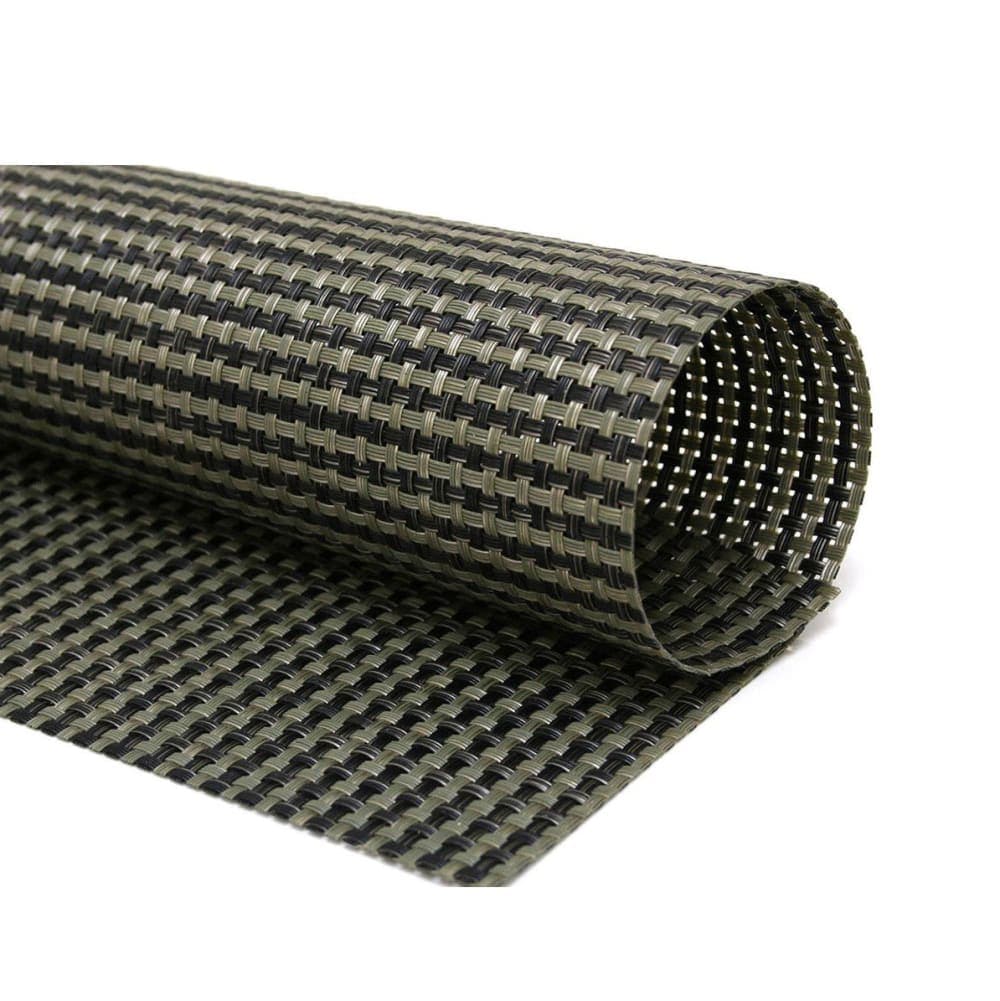 Front of the House Rectangular Metroweave® Woven Vinyl Placemat - 14" x 11", Olive (XPM058GRV83)