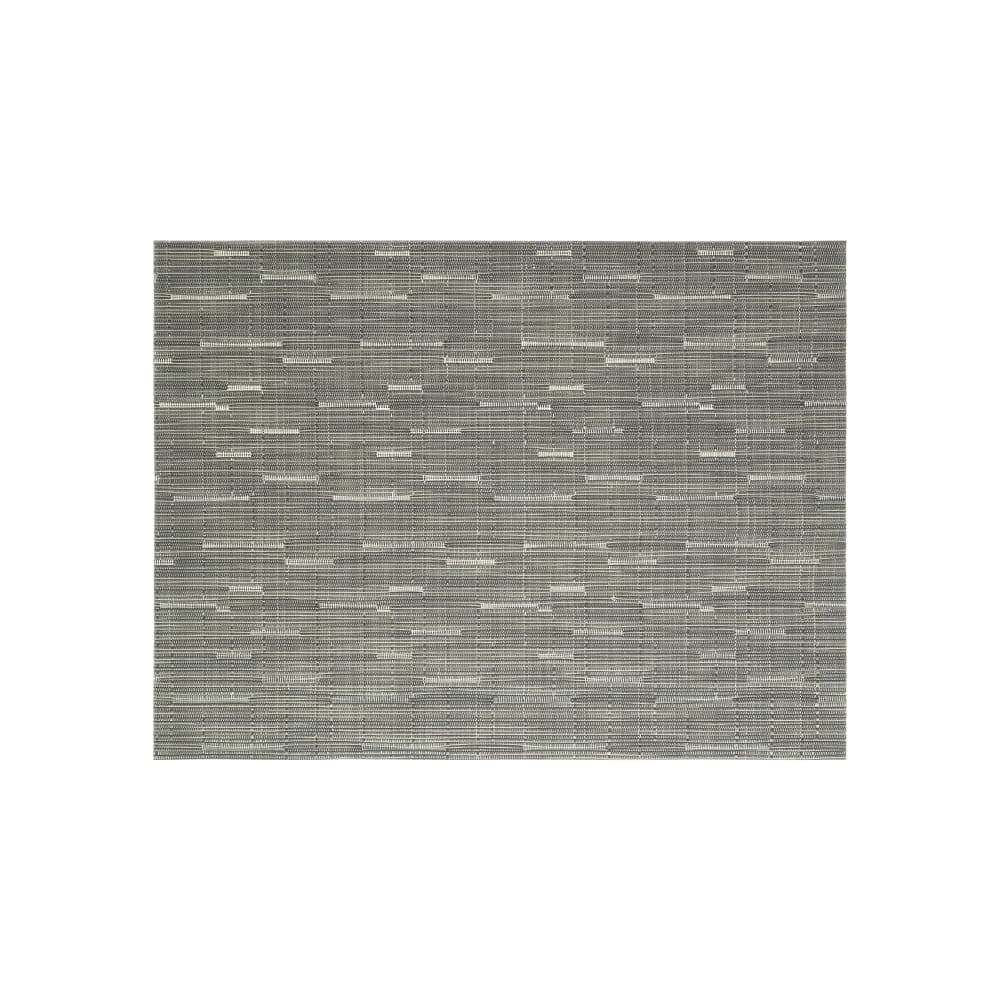 Front of the House Rectangular Metroweave® Woven Vinyl Placemat - 16" x 12", Coal (XPM063GYV83)