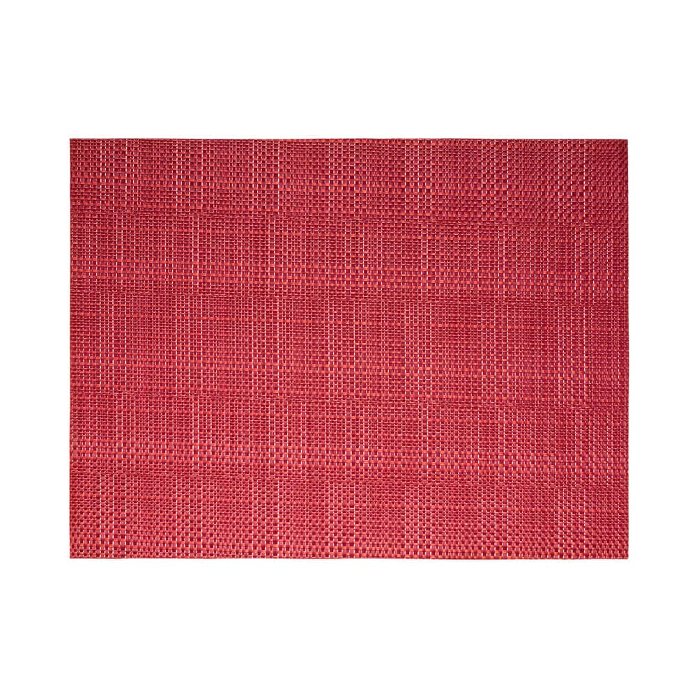 Front of the House Rectangular Metroweave® Woven Vinyl Placemat - 16" x 12", Red (XPM089RDV83)