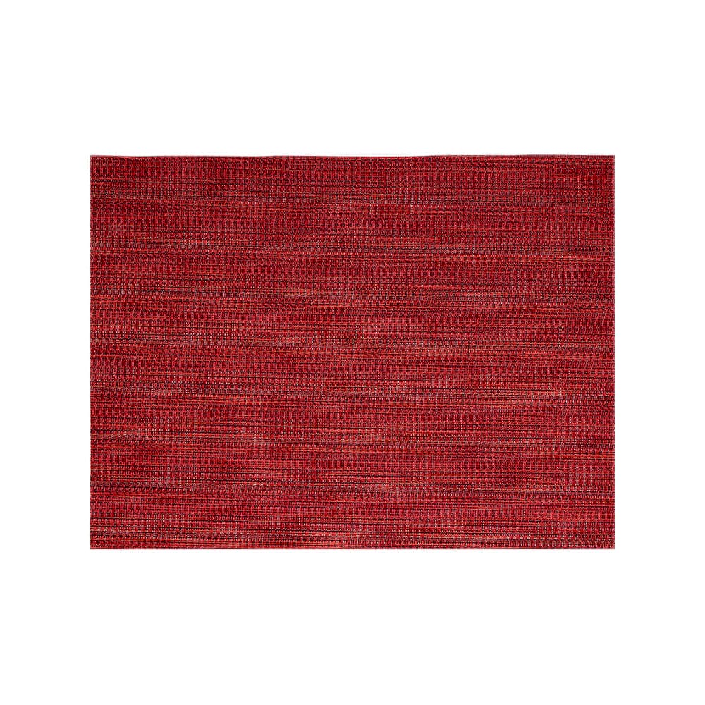 Front of the House Rectangular Metroweave® Woven Vinyl Placemat - 16" x 12", Red (XPM094RDV83)