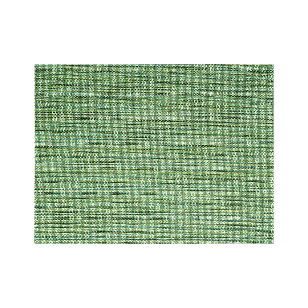 Front of the House Rectangular Metroweave® Woven Vinyl Placemat - 16" x 12", Green (XPM095GRV83)
