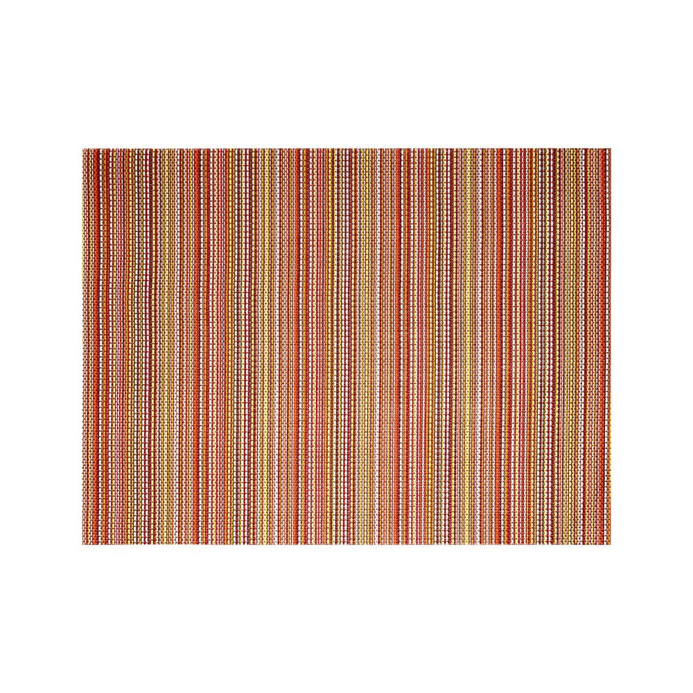 Front of the House Rectangular Metroweave® Woven Vinyl Placemat - 16" x 12", Red (XPM096RDV83)