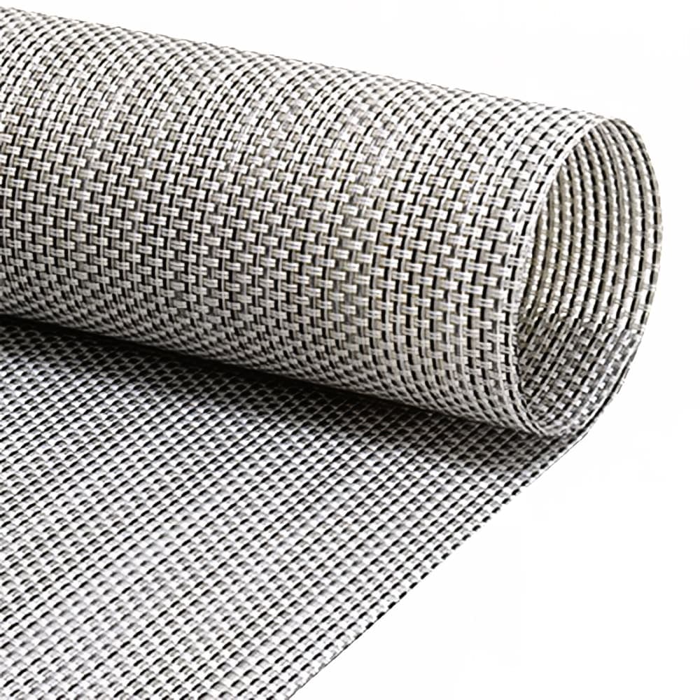 Front of the House Rectangular Metroweave® Woven Vinyl Placemat - 16" x 12", Gray (XPM098GYV83)