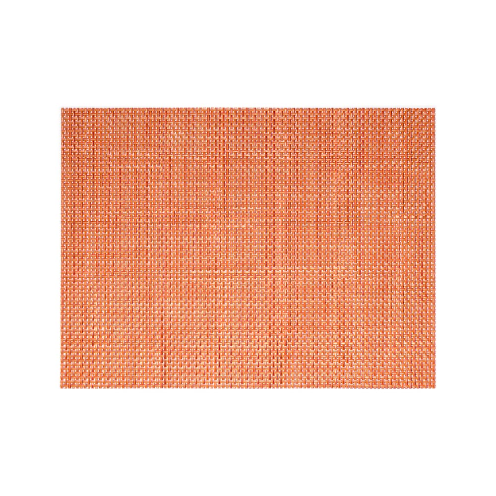 Front of the House Rectangular Metroweave® Woven Vinyl Placemat - 16" x 12", Apricot (XPM101ORV83)
