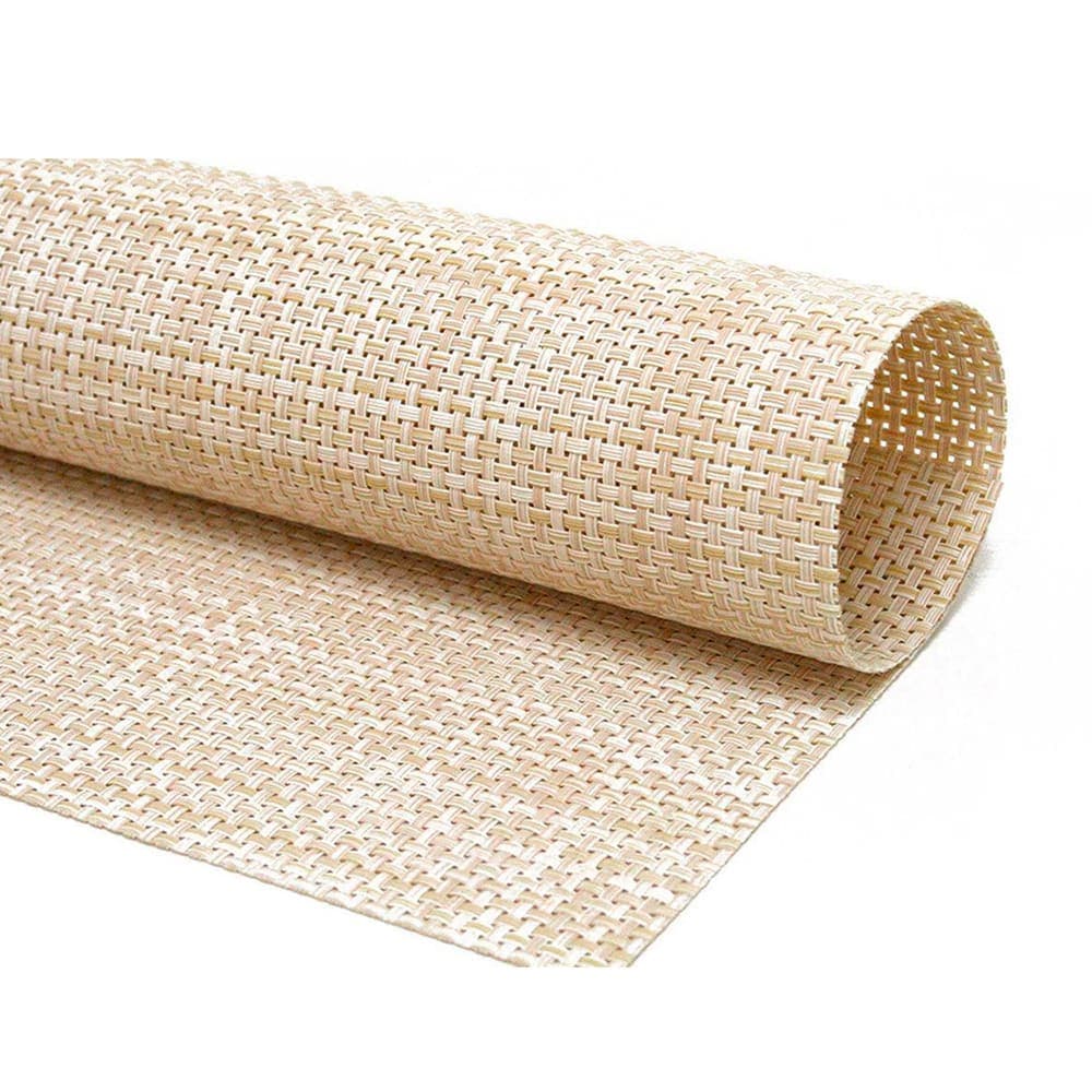 Front of the House Rectangular Metroweave® Woven Vinyl Placemat - 29" x 16", Natural (XPM115NAV83)
