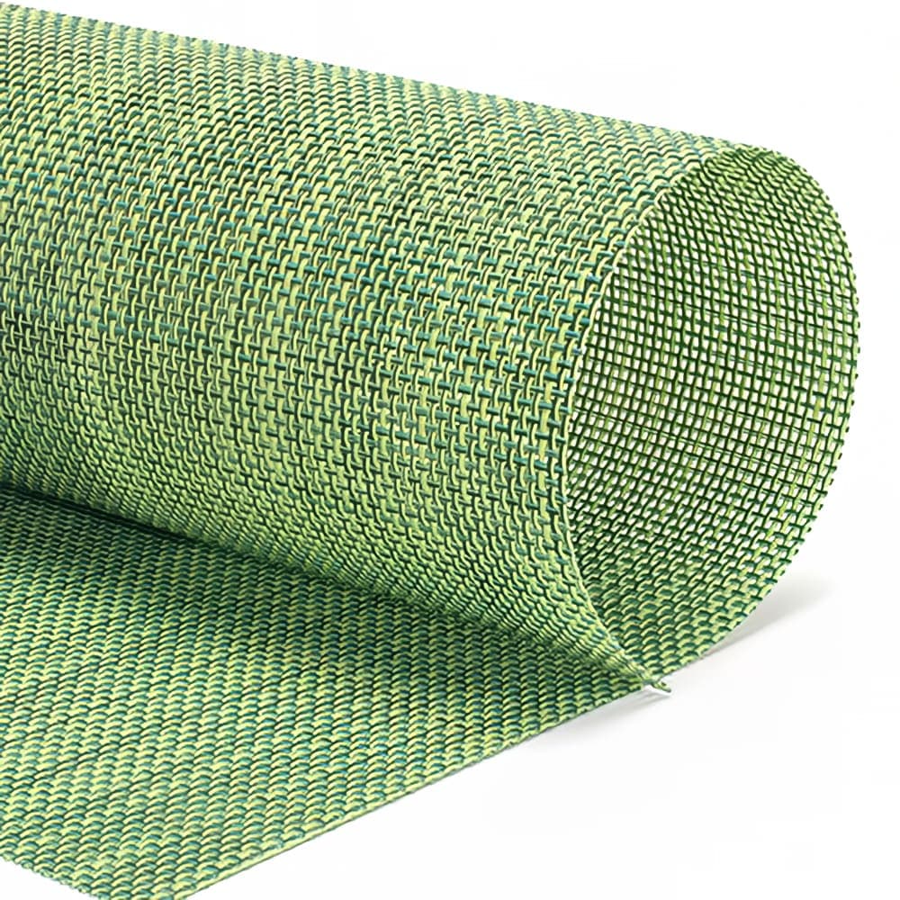 Front of the House Rectangular Metroweave® Woven Vinyl Placemat - 16" x 12", Emerald (XPM122GRV83)