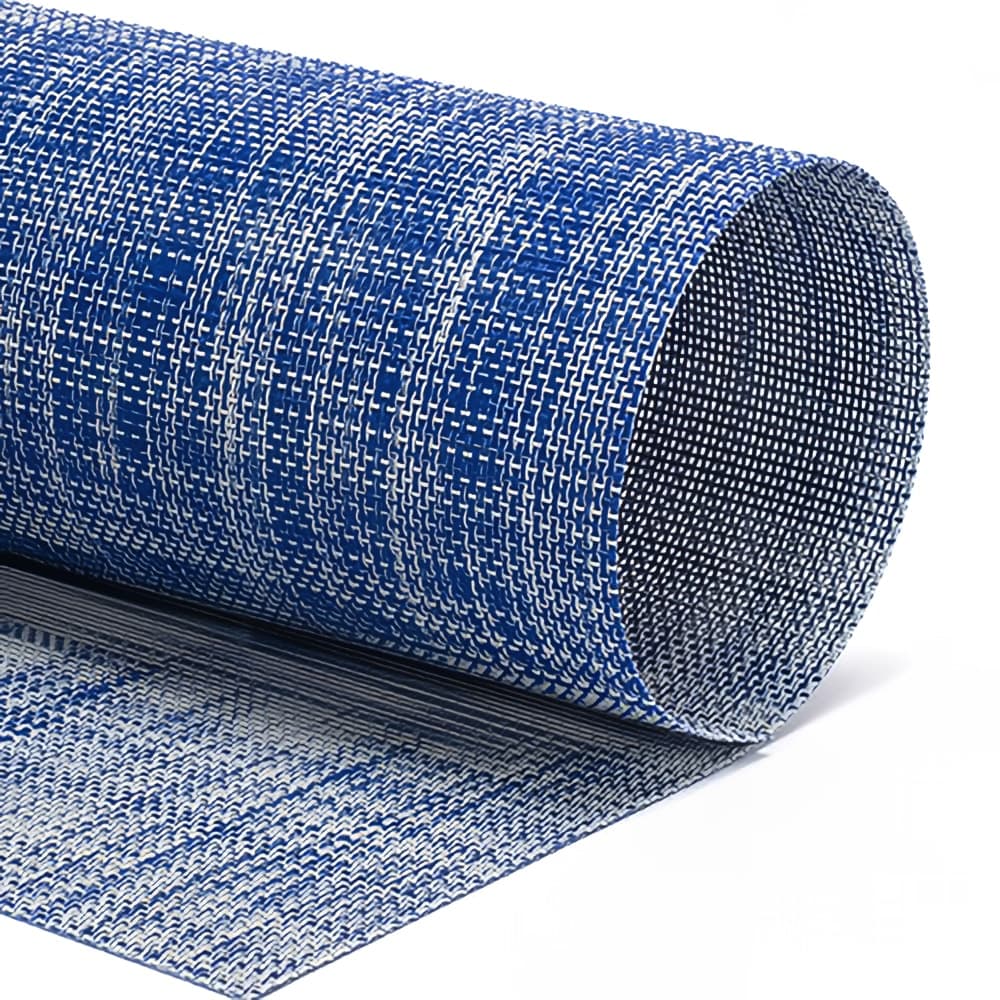 Front of the House Rectangular Metroweave® Woven Vinyl Placemat - 16" x 12", Cobalt (XPM123BLV83)