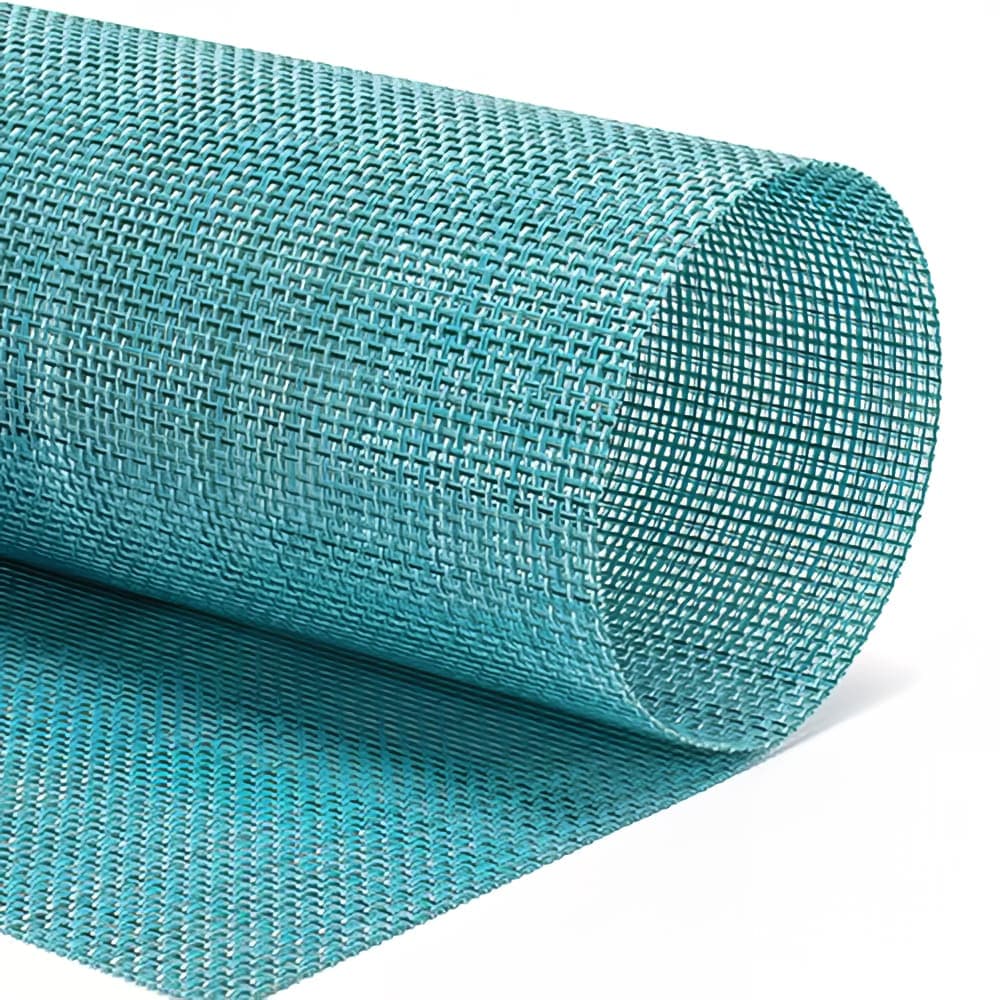Front of the House Rectangular Metroweave® Woven Vinyl Placemat - 16" x 12", Teal (XPM125HBV83)