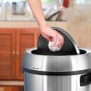 Alpine Industries 470-65L-1 17 gal Indoor Decorative Trash Can - Metal, Stainless Steel thumbnail 6