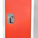 Alpine Industries 629-204-RED Four Section Locker w/ (4) Hooks - 12"W x 12"D x 72"H, Steel, Red thumbnail 2