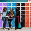 Alpine Industries 629-206-BLK Six Section Locker w/ (6) Hooks - 12"W x 12"D x 72"H, Steel, Black thumbnail 7