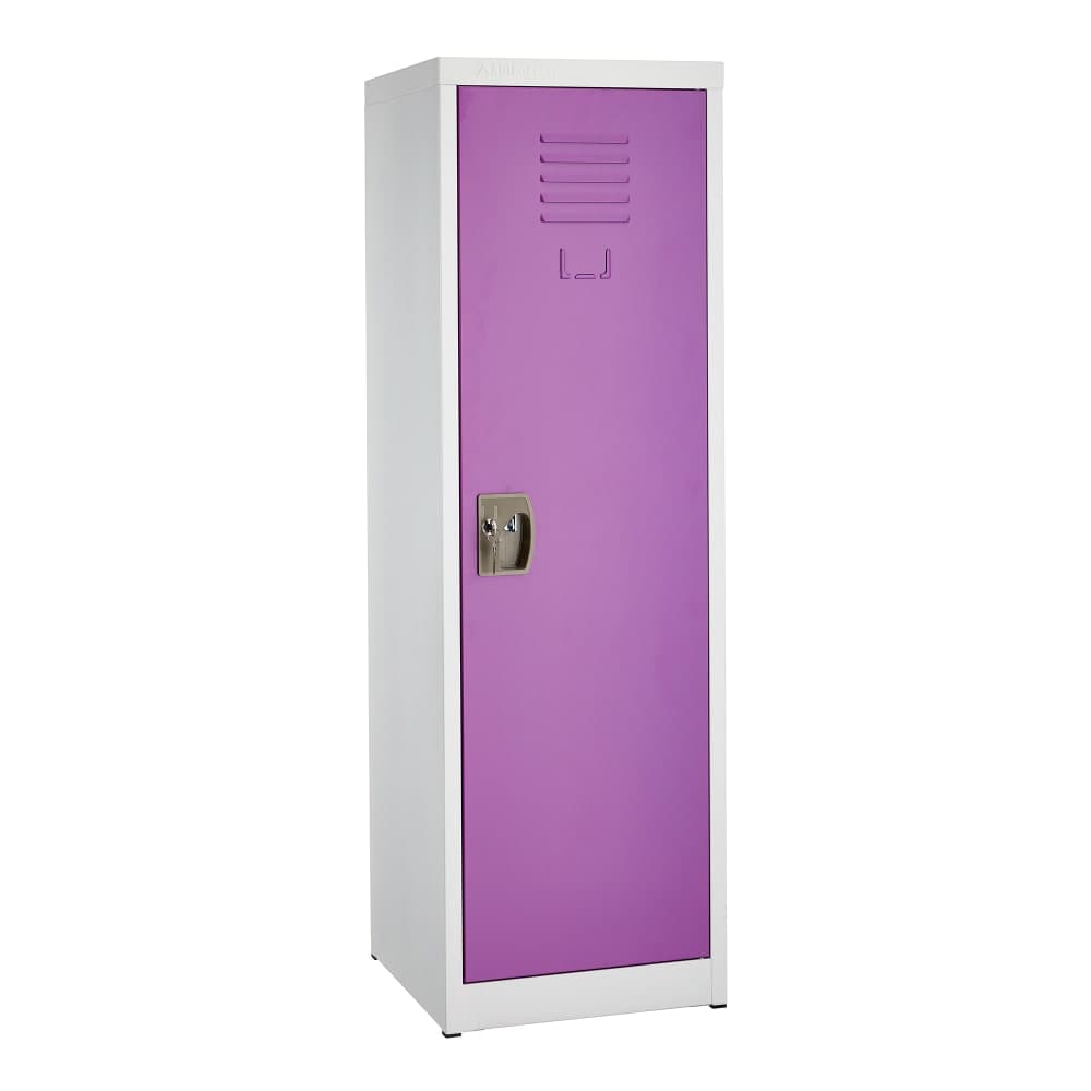 Alpine Industries ADI629-01-PUR 1 Tier Storage Locker - 48"H x 15"W, Steel, Purple