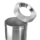 Alpine Industries ALP475-50 50 gal Indoor Decorative Trash Can - Stainless Steel, Silver thumbnail 2