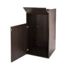 Alpine Industries ALP476-BLK 40 gal Indoor Decorative Receptacle - Wood, Black thumbnail 2