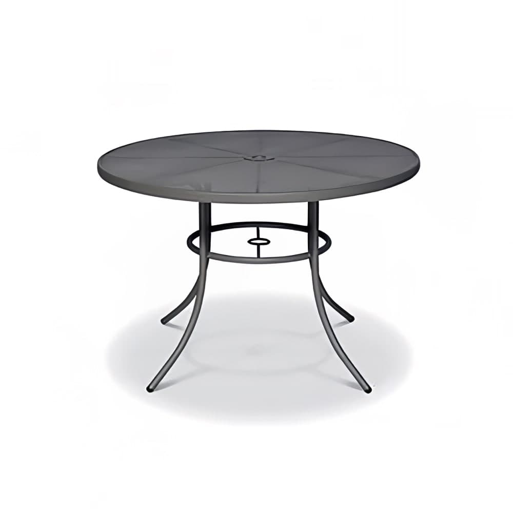 Wabash Valley 42" Round Sullivan Outdoor Table - Steel, Textured Black (SU2H38P)