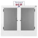 Leer L060UASP 73" Outdoor Ice Merchandiser w/ (140) 10 lb Bag Capacity - White, 120v thumbnail 3