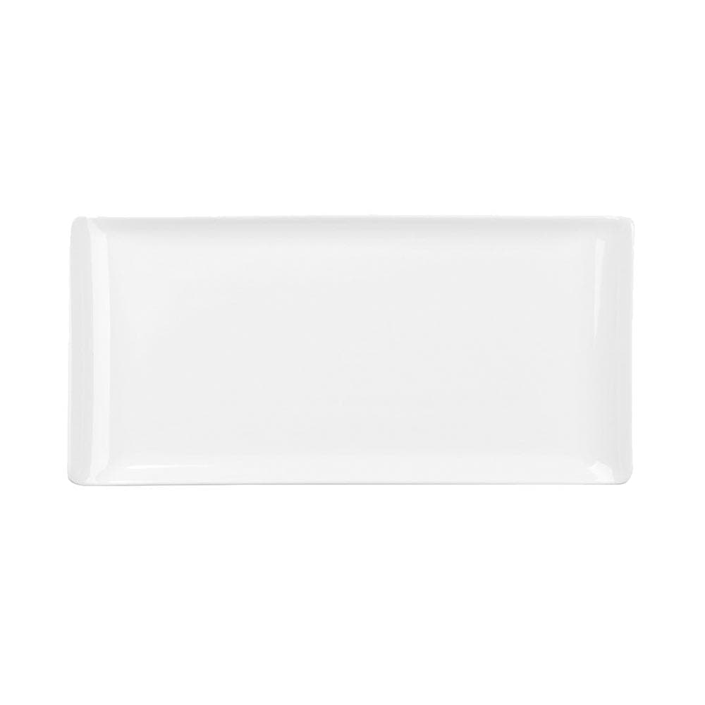Churchill Rectangular Alchemy® Buffet Tray - 11 7/8" x 5 3/4", Fine China, White (APRBART 1)