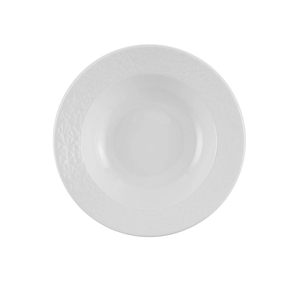 Churchill 17 oz Round Alchemy® Rim Soup Bowl - China, White (APRDUB91)