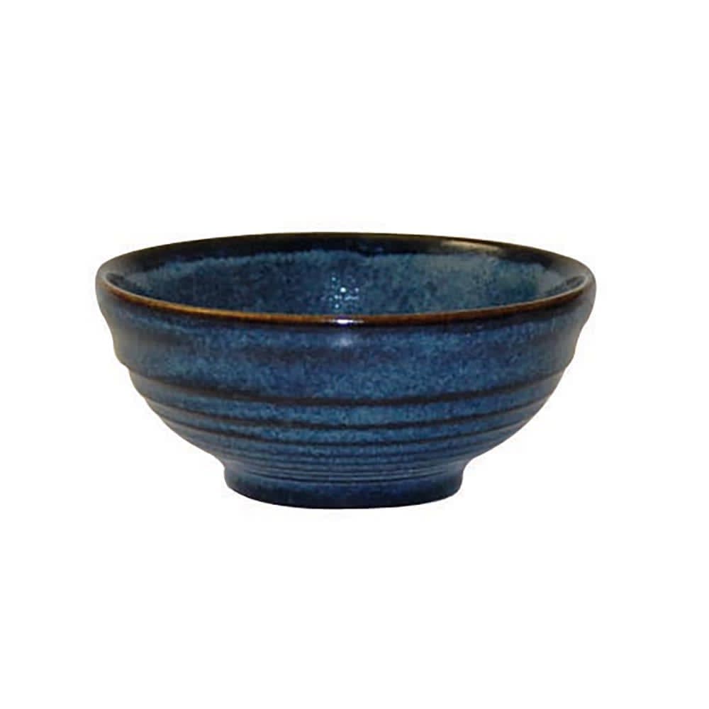 Churchill 10 oz Round Footed Snack Bowl - Ceramic, Sapphire (BCBLRP101)