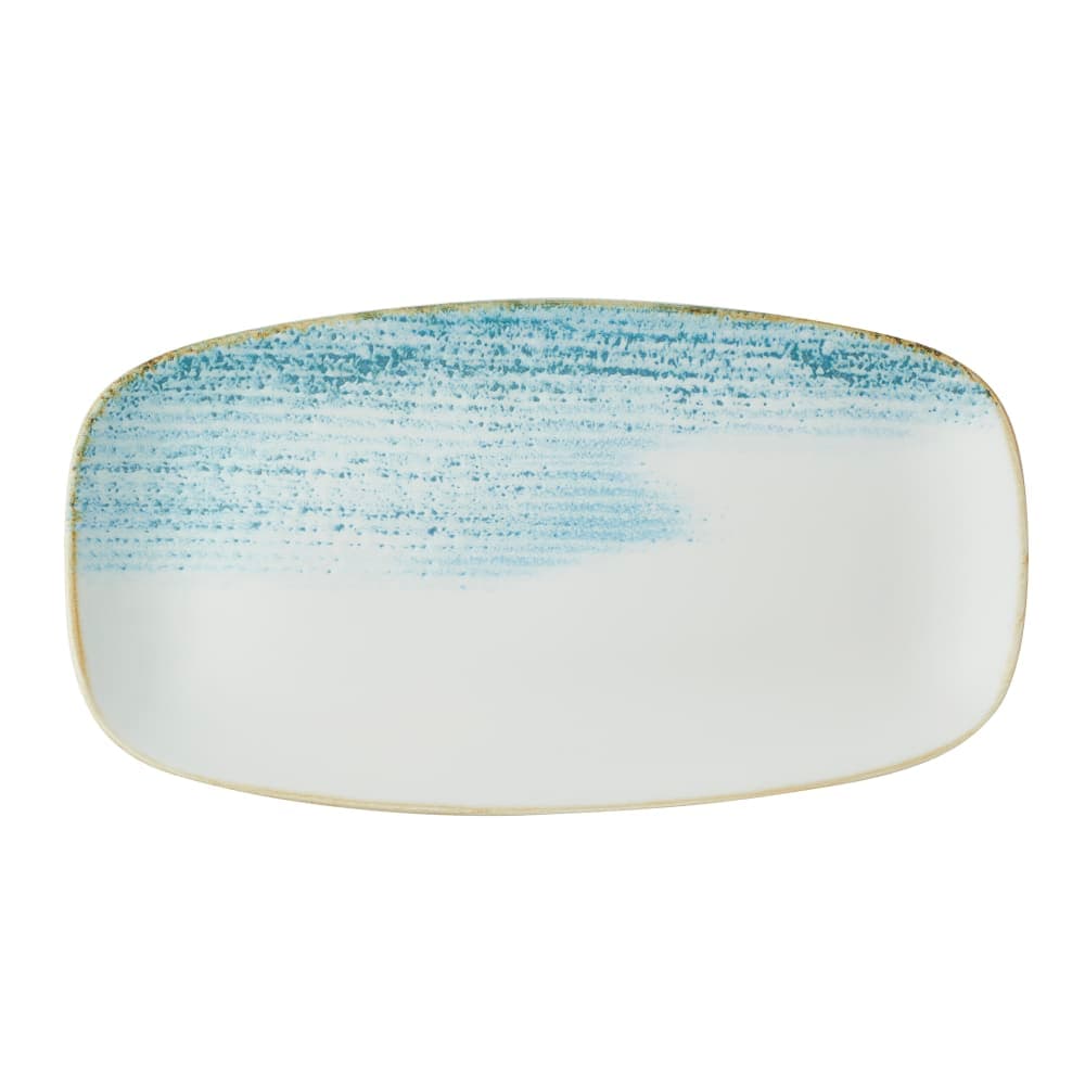 Churchill 13 7/8" x 7 3/8" Rectangular Studio Prints® Coupe Plate - Ceramic, Aquamarine (HAAMXO141)