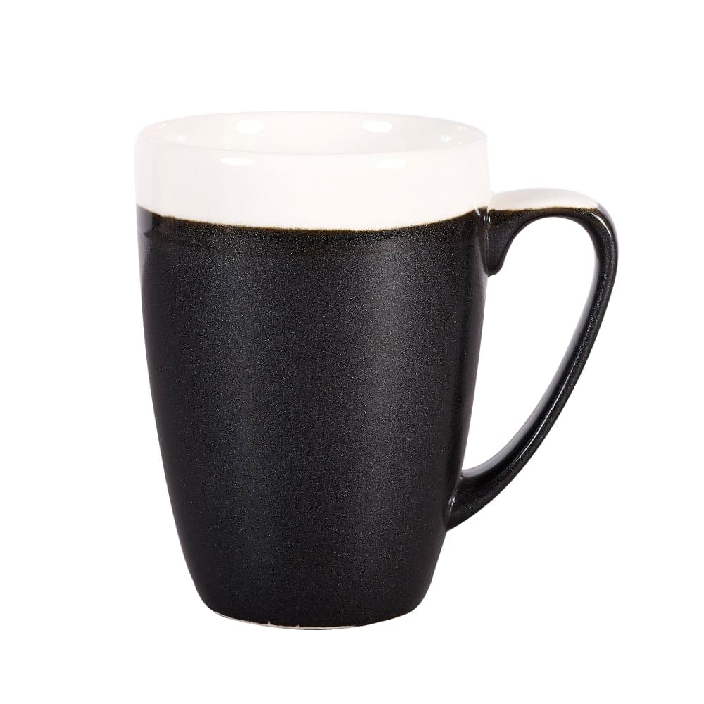 Churchill 12 oz Monochrome Mug - Ceramic, Onyx Black (MOBKVM121)