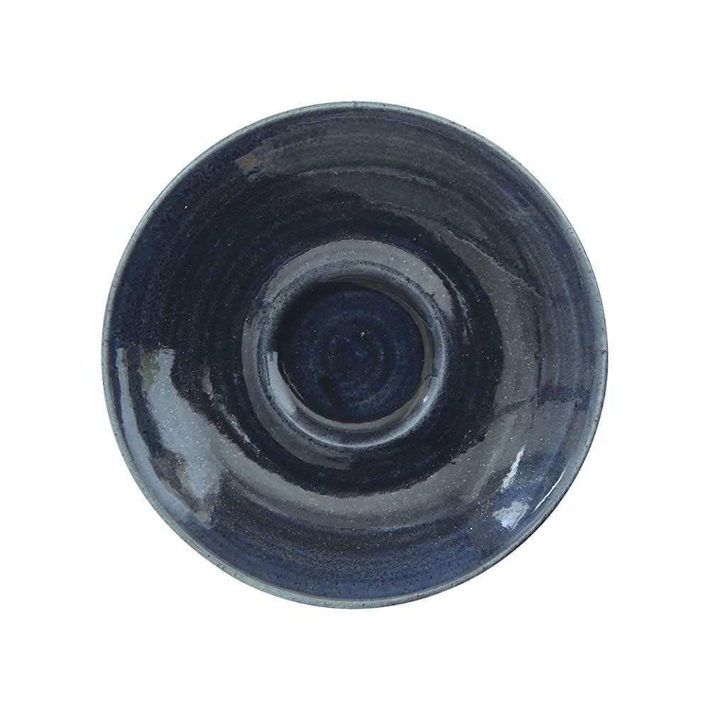 Churchill 4 1/2" Round Monochrome Espresso Saucer - Ceramic, Mist Blue (MOMBESS1)