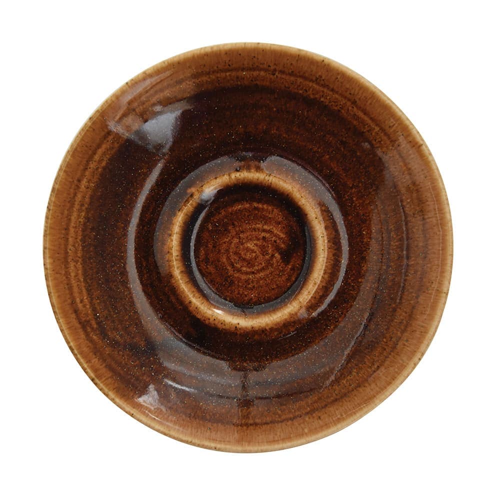 Churchill 6 1/4" Round Monochrome Cappuccino Saucer - Ceramic, Vintage Copper (MOVCCSS1)
