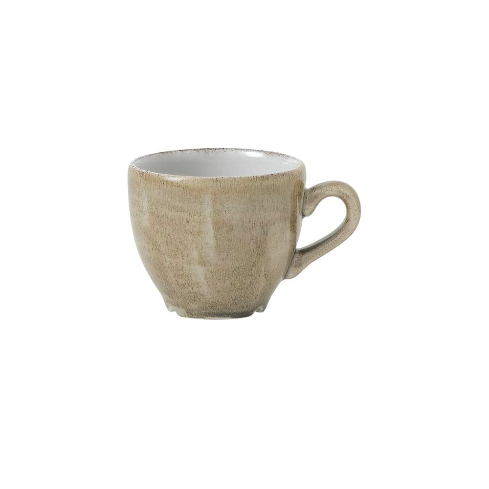 Churchill 3 1/2 oz Patina Espresso Cup - Ceramic, Antique Taupe (PAATCEB91)
