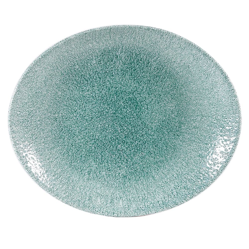 Churchill Oval Studio Prints® Plate - 10 5/8" x 9", Ceramic, Jade Green (RKJGOP581)