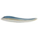 Churchill 7 3/4" Triangular Stonecast® Lotus Plate - Ceramic, Blueberry (SBBSTR71) thumbnail 2