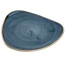 Churchill 7 3/4" Triangular Stonecast® Lotus Plate - Ceramic, Blueberry (SBBSTR71) thumbnail 5