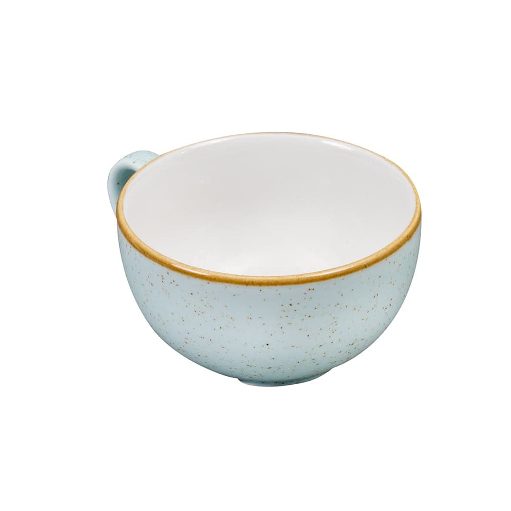 Churchill 8 oz Stonecast Cappuccino Cup - Ceramic, Duck Egg Blue (SDESCB201)