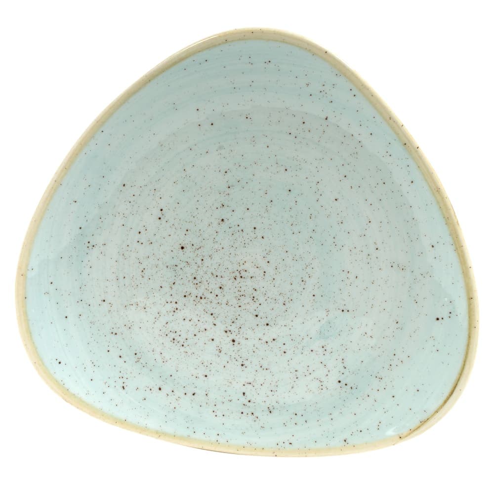 Churchill 7 3/4" Triangular Stonecast Plate - Ceramic, Duck Egg Blue (SDESTR71)
