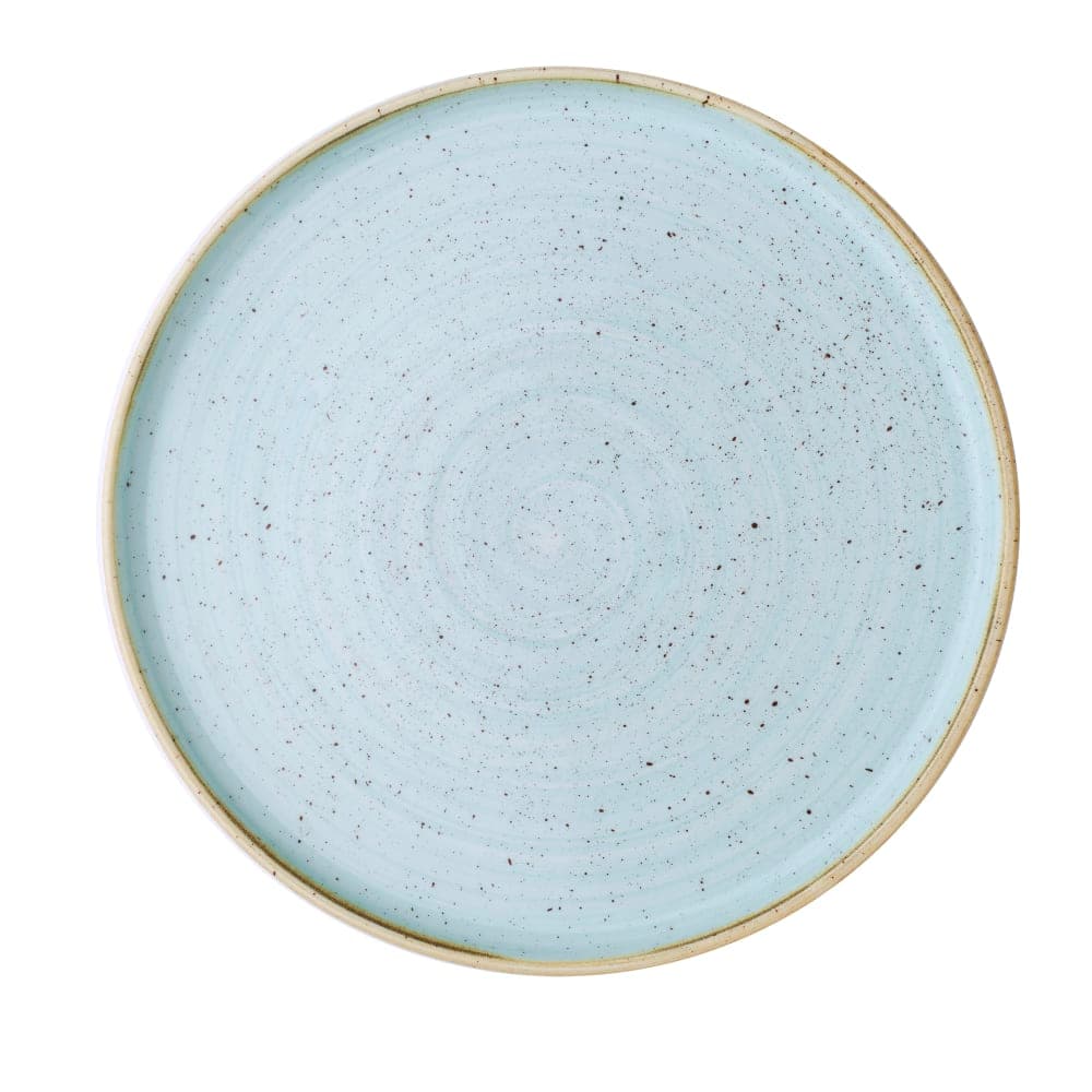 Churchill 10 2/8" Round Stonecast® Walled Plate - Ceramic, Duck Egg Blue (SDESWP261)