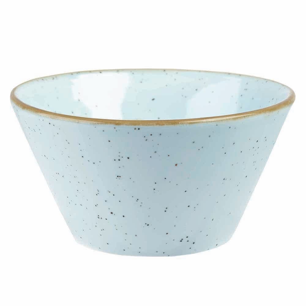 Churchill 12 oz Round Stonecast Zest Bowl - Ceramic, Duck Egg Blue (SDESZE121)