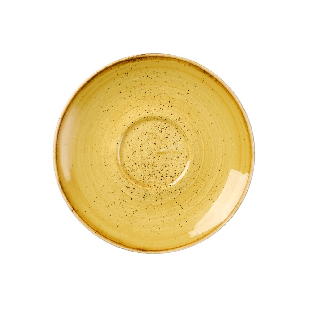 Churchill 6 1/4" Round Stonecast® Saucer for SMSSCB281 - Ceramic, Mustard Seed Yellow (SMSSCSS1)