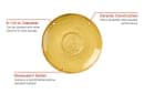Churchill 6 1/4" Round Stonecast® Saucer for SMSSCB281 - Ceramic, Mustard Seed Yellow (SMSSCSS1) thumbnail 2