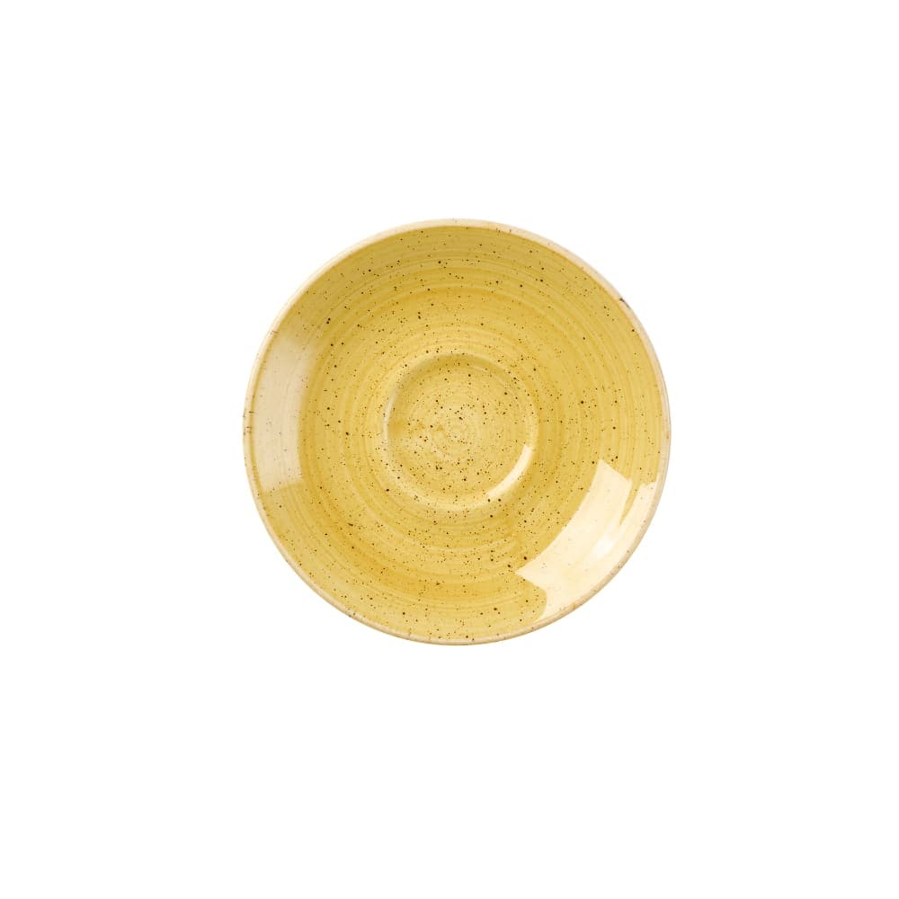 Churchill 4 1/2" Round Stonecast® Saucer for SMSSCEB91 - Ceramic, Mustard Seed Yellow (SMSSESS1)